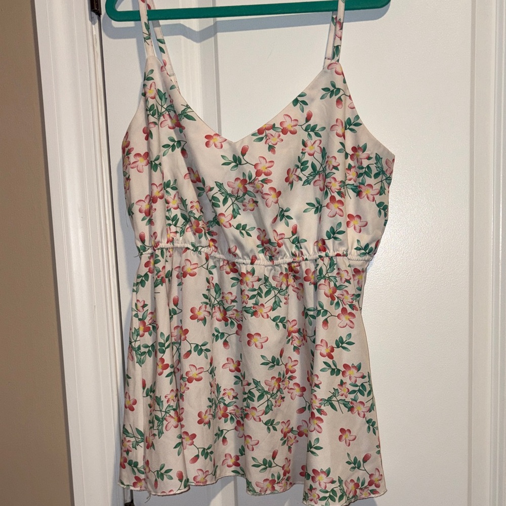 🌸 Floral Peplum Tank 🌸